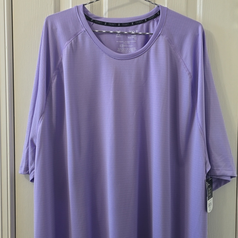 XERSION BRAND MEN'S BIG AND TALL PURPLE ATHLETIC TEE-SHIRT SIZE 3XLT